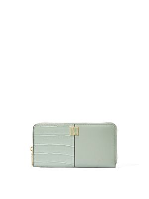 Cartera Grande Sage Croc