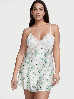 Slip con Escote de Encaje y Espalda Abierta