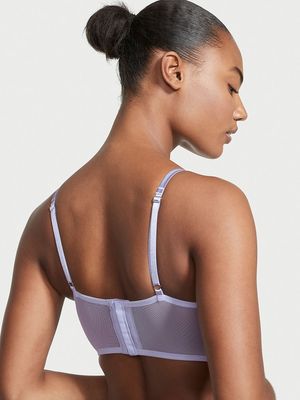 Bra Top Sin Relleno con Bordado Floral