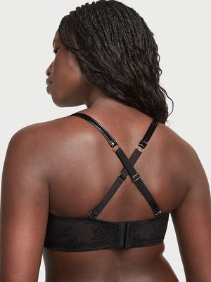 Bra Balconette Strapless de Piel Sintética