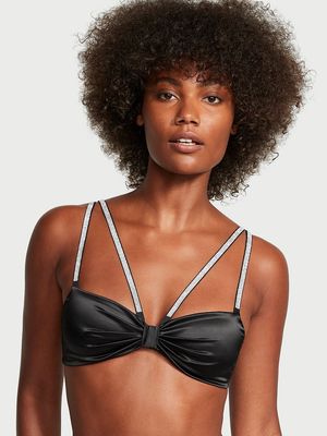 Bralette Satén con Moño Brillante