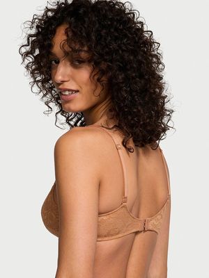 Bra Demi de Encaje Sin Forro con Realce Invisible