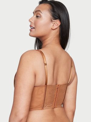 Top Estilo Corsé Sin Forro con Detalles de Cintas