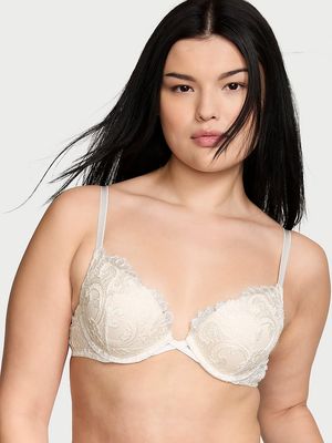 Bra Push-Up con Bordado Floral Boho