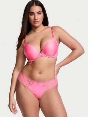 Bra Push-Up de Encaje Liso