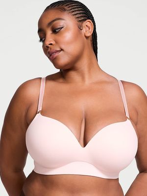 Bra Push-Up Escotado LIso y Sin Varillas