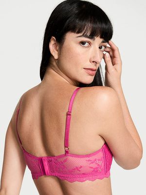 Bra Bandeau de Encaje con Forro Ligero
