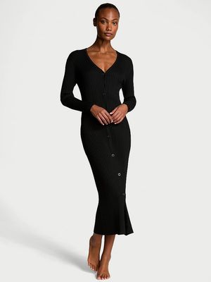 Vestido Estilo Cárdigan de Punto Luxe Crème