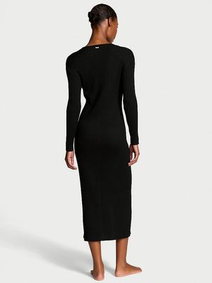 Vestido Estilo Cárdigan de Punto Luxe Crème