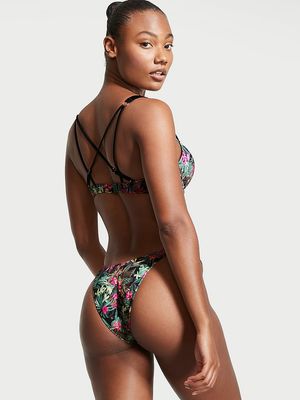 Bikini Top Push-Up Agrega 2 Copas con Tirantes Brillantes Bombshell
