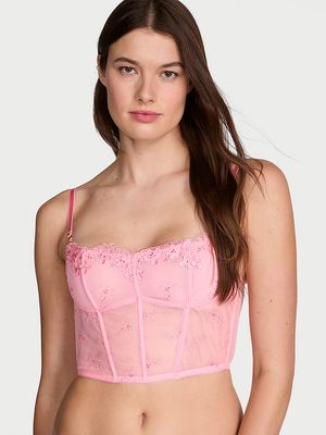 Top Estilo Corsé con Detalles de Pétalos