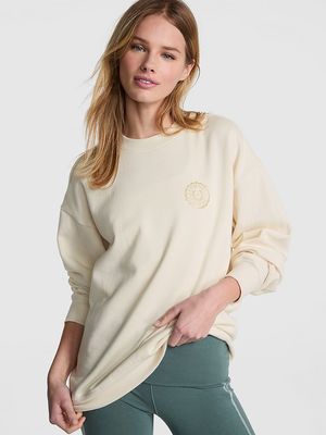 Sudadera Oversized de Polar Ivy con Cuello Redondo