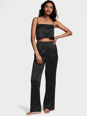Conjunto con Pijama Corta de Satén
