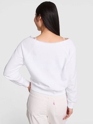 Sudadera de Polar Ivy con Hombros Descubiertos