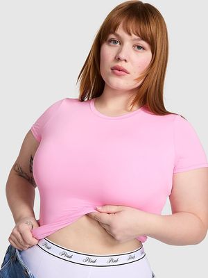 Playera de Base Stretch con Manga Corta