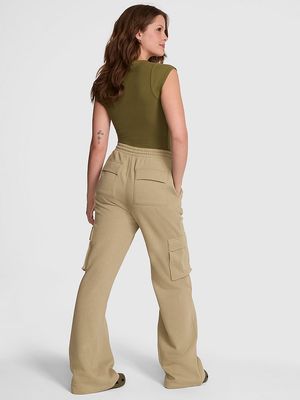 Pants Estilo Cargo con Pierna Ancha de Polar Ivy