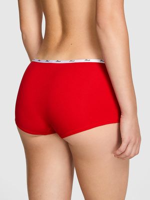 Panty Boyshort de Algodón con Logo