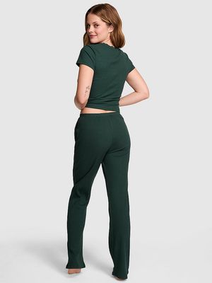 Set de Pijama Largo de Canalé Ancho