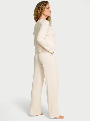 Set de Lounge Largo de Modal Wide-Rib