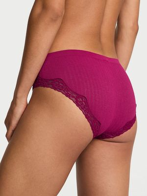 Panty Hiphugger Seamless Rib con Encaje