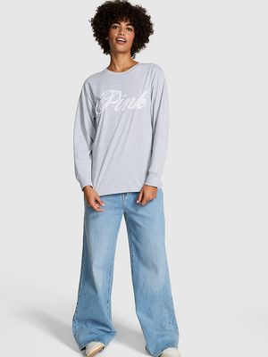 Campus Cotton Long-Sleeve Tee
