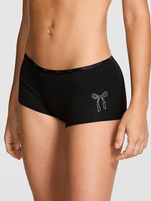 Logo Cotton Boyshort Panty