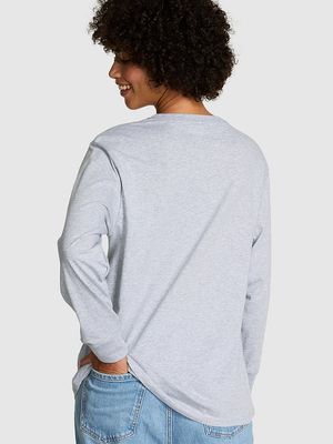 Campus Cotton Long-Sleeve Tee