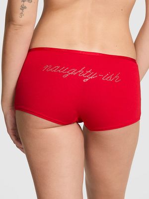 Logo Cotton Boyshort Panty