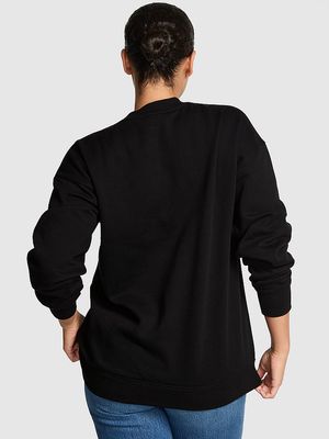 Ivy Fleece Oversized Crew Sweatshirt