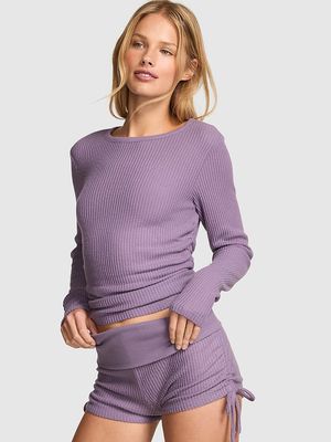 Top Wa⁠ve Knit de Manga Larga