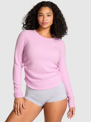 Top Wa⁠ve Knit de Manga Larga