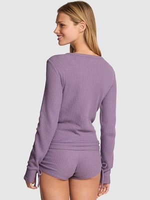 Top Wa⁠ve Knit de Manga Larga